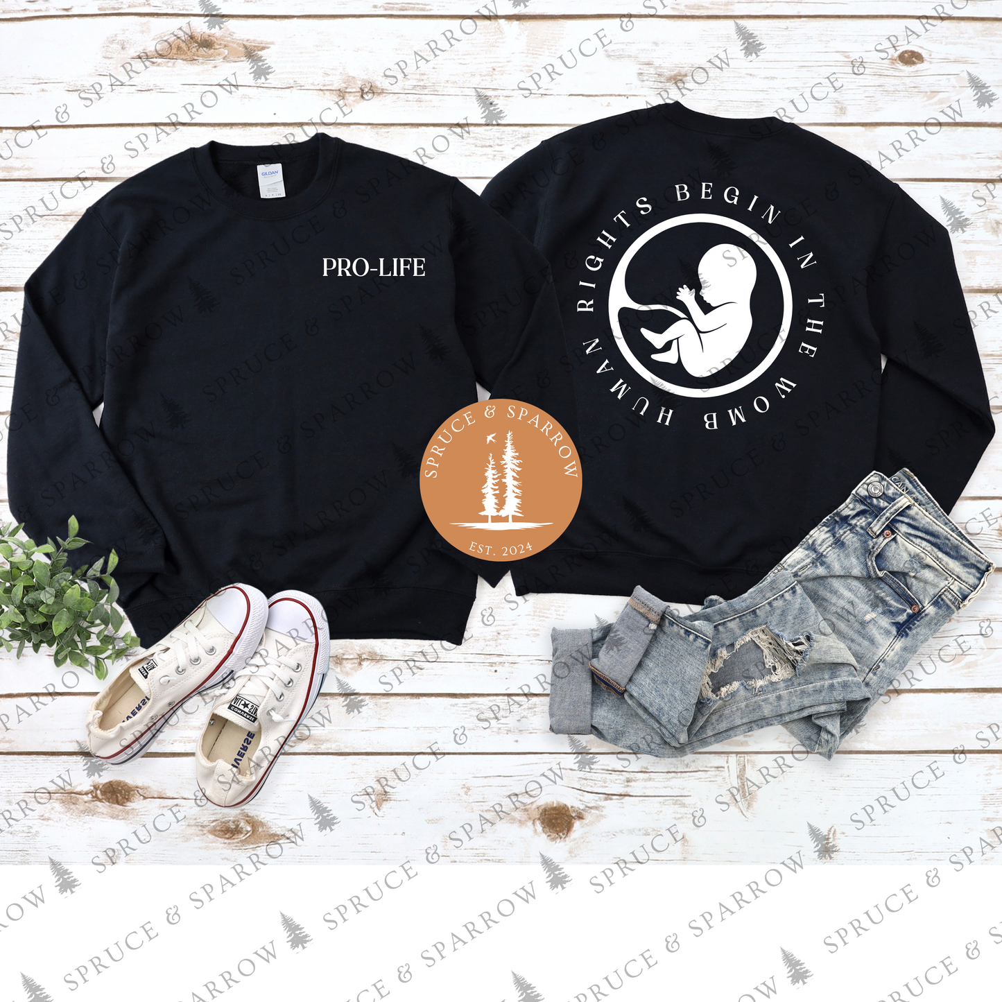 Human Rights Begin - Crewneck
