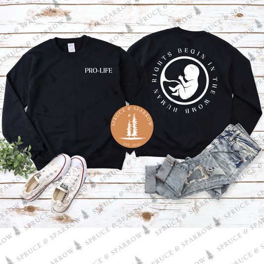 Human Rights Begin - Crewneck
