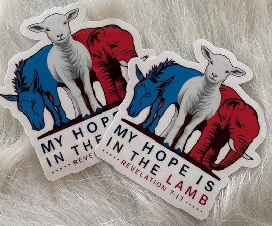 My Hope is in The Lamb - Sticker